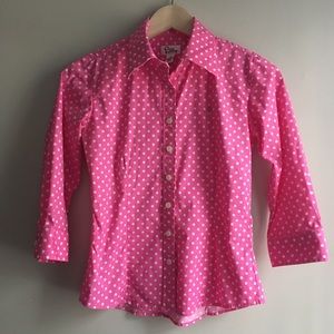 Lilly Pulitzer Pink Polka Dot Button Down